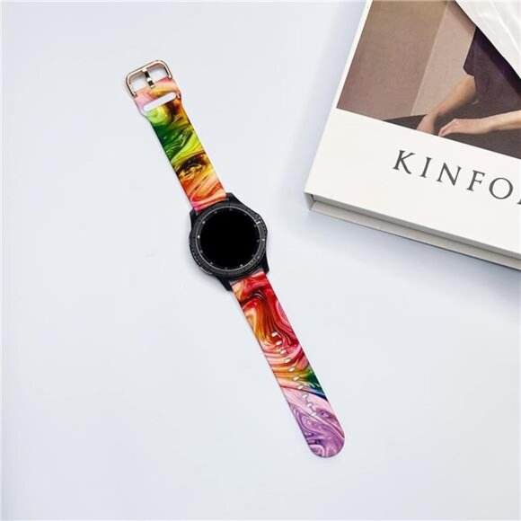 Floral 22mm watch band Compatible for Samsung galaxy watch 3 45mm/Gear - Picture 2 of 3